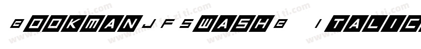 BookmanJFSwashB Italic字体转换